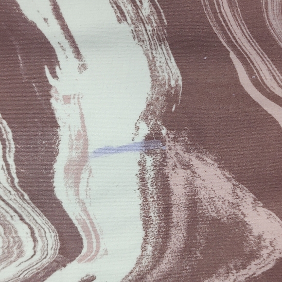 Lavender Mauve and White Marble Walk Pop Athletic Walking Leggings Size X-Large - Picture 7 of 7